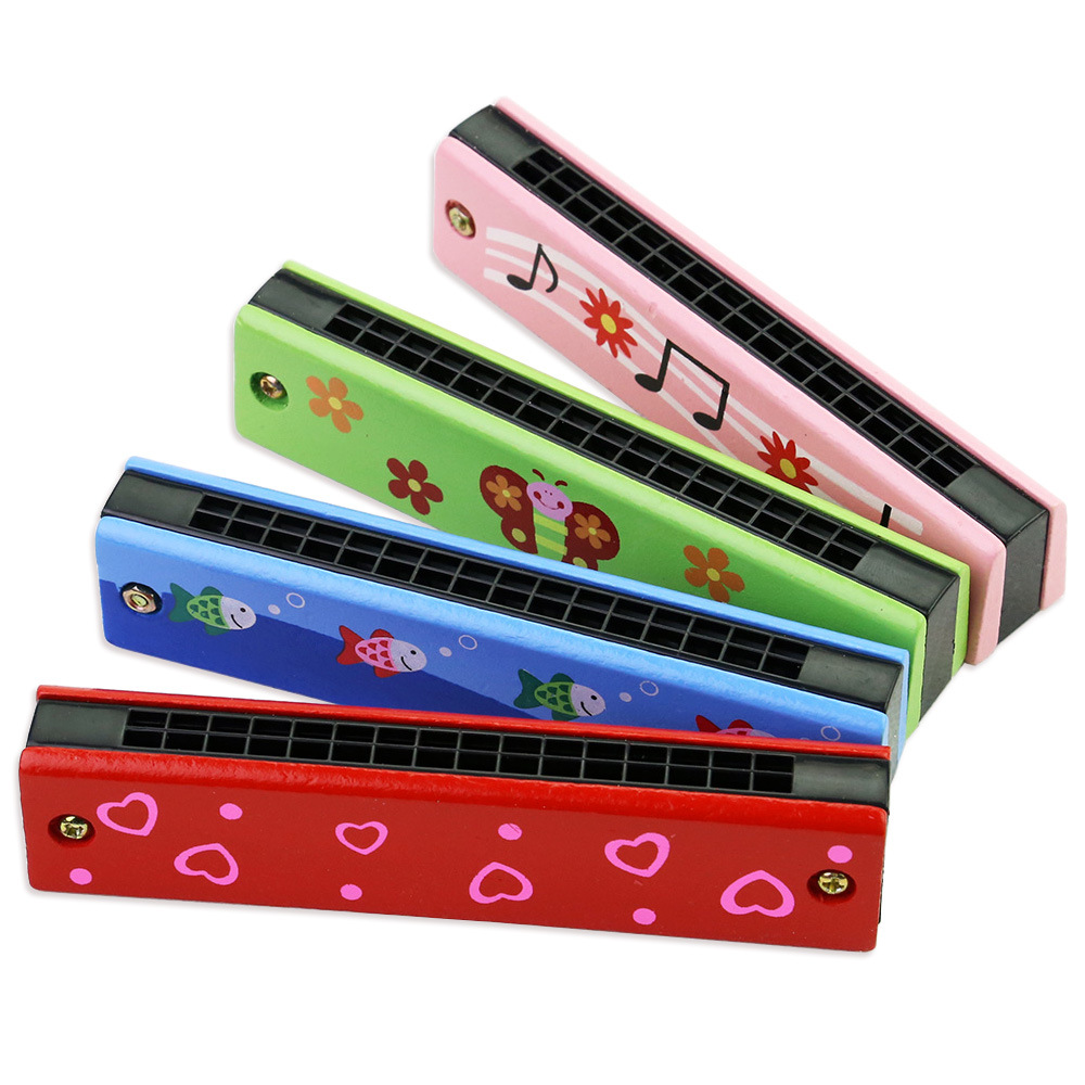 Musical Instrument Blow - Harmonijka dla dzieci, drewniany instrument muzyczny