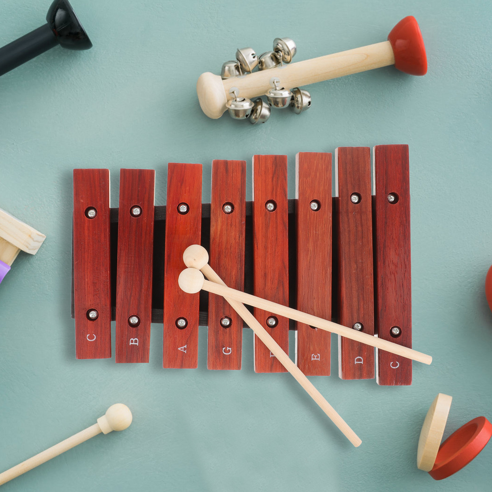 Drewniany ksylofon dla początk – Musical Instrument Xylophone recenzja i cena