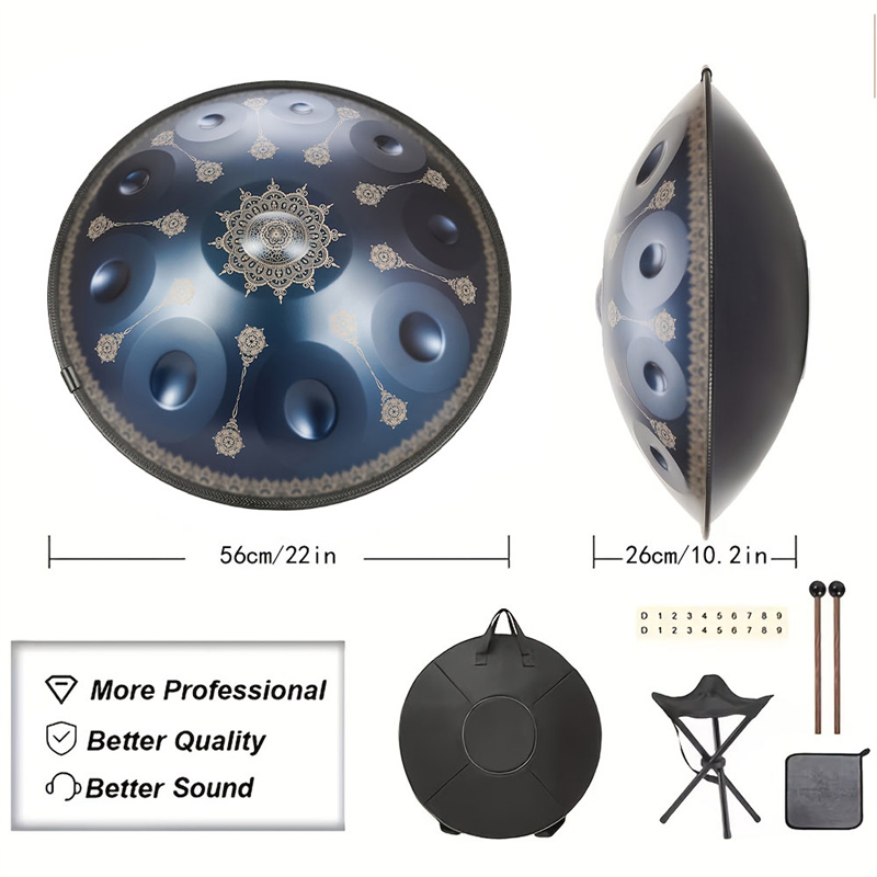 10-tonowy Handpan 22-calowy z  – Musical Instrument Note recenzja i cena